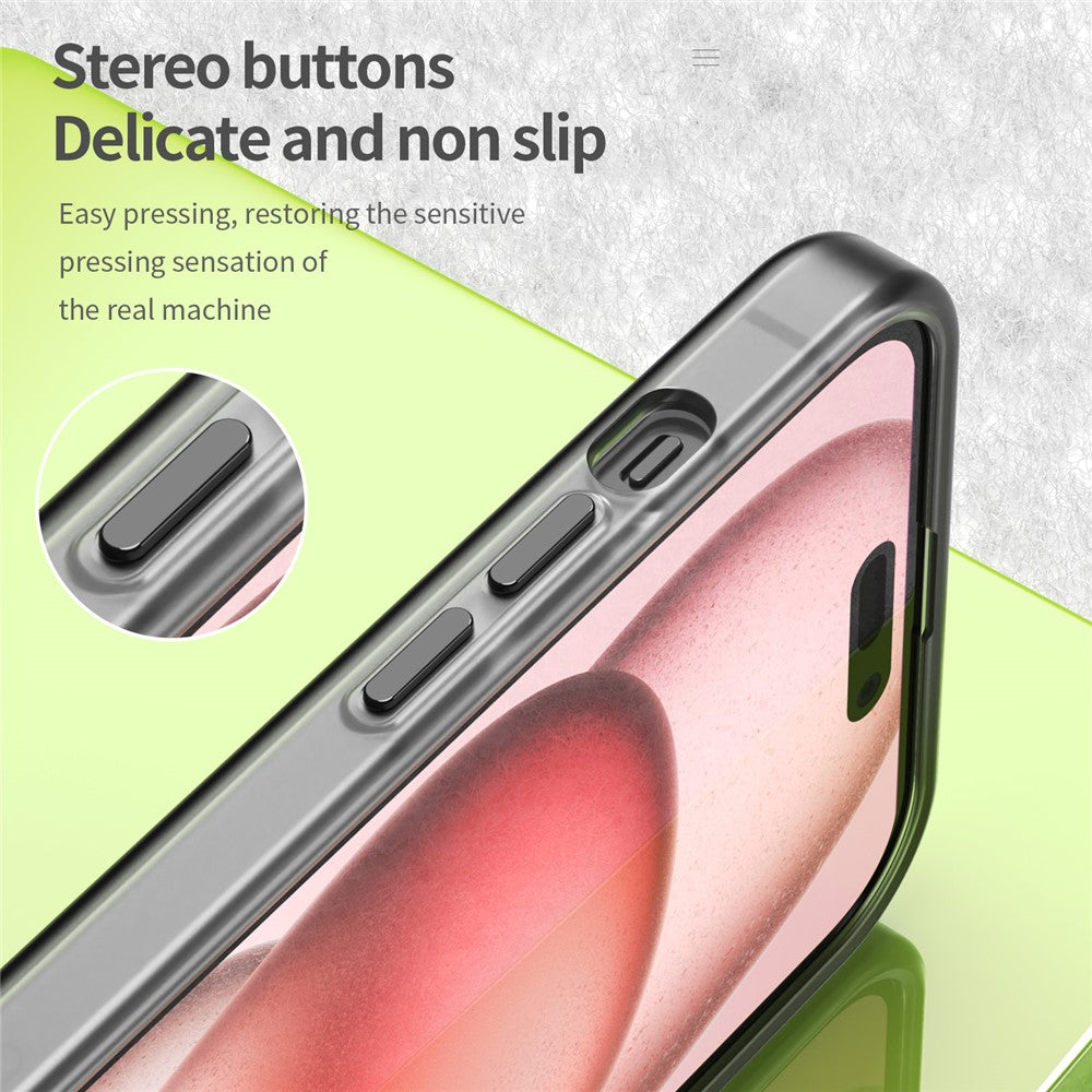 For iPhone 15 Plus / 14 Plus Magnetic Case Translucent Matte Anti-Fingerprint Phone Cover