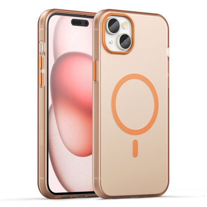 For iPhone 15 Plus / 14 Plus Magnetic Case Translucent Matte Anti-Fingerprint Phone Cover