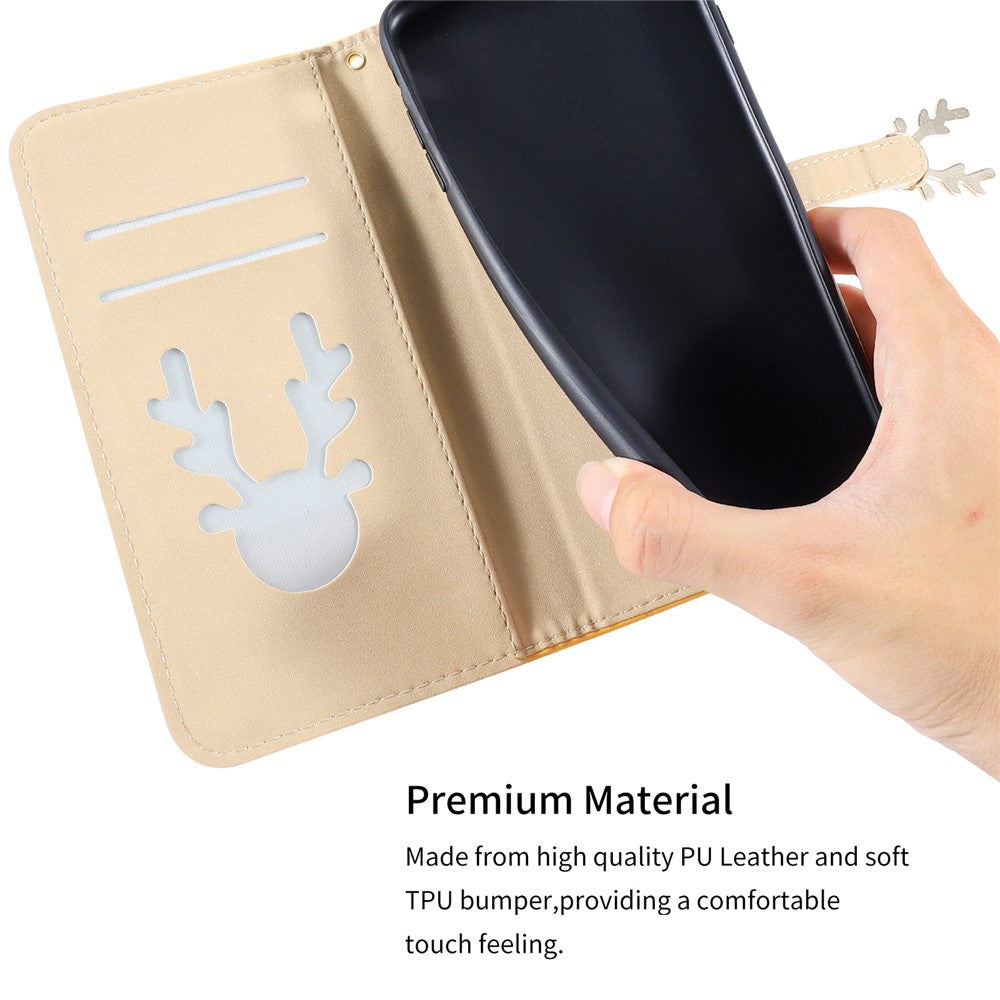 For iPhone 14 Plus Wallet Case Gradient Crocodile Texture Protective Phone Cover