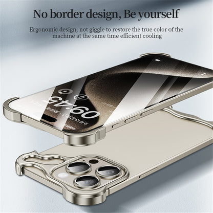 For iPhone 15 Corner Edge Pad Lens Protector Backless Frameless Bumper Case