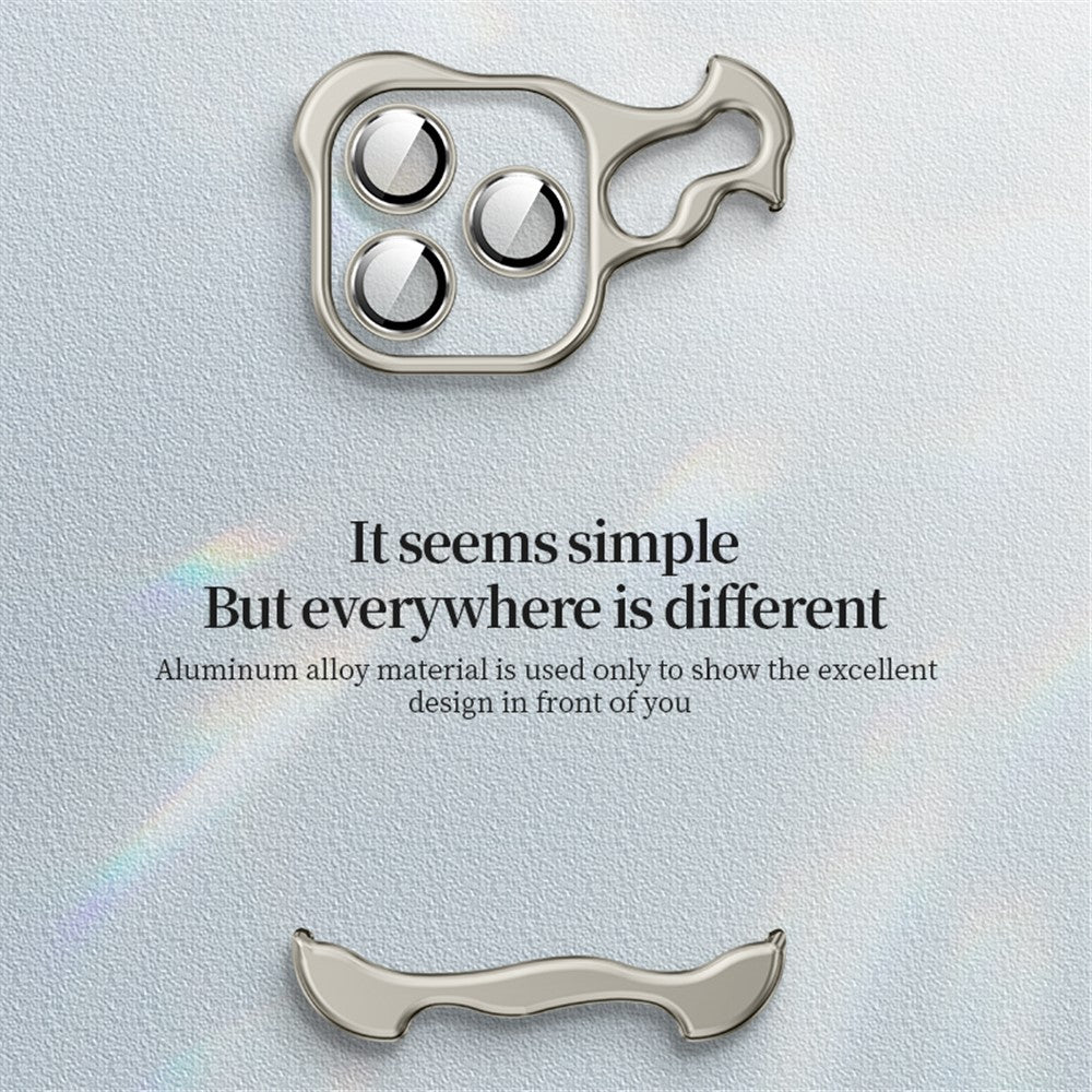 For iPhone 15 Corner Edge Pad Lens Protector Backless Frameless Bumper Case