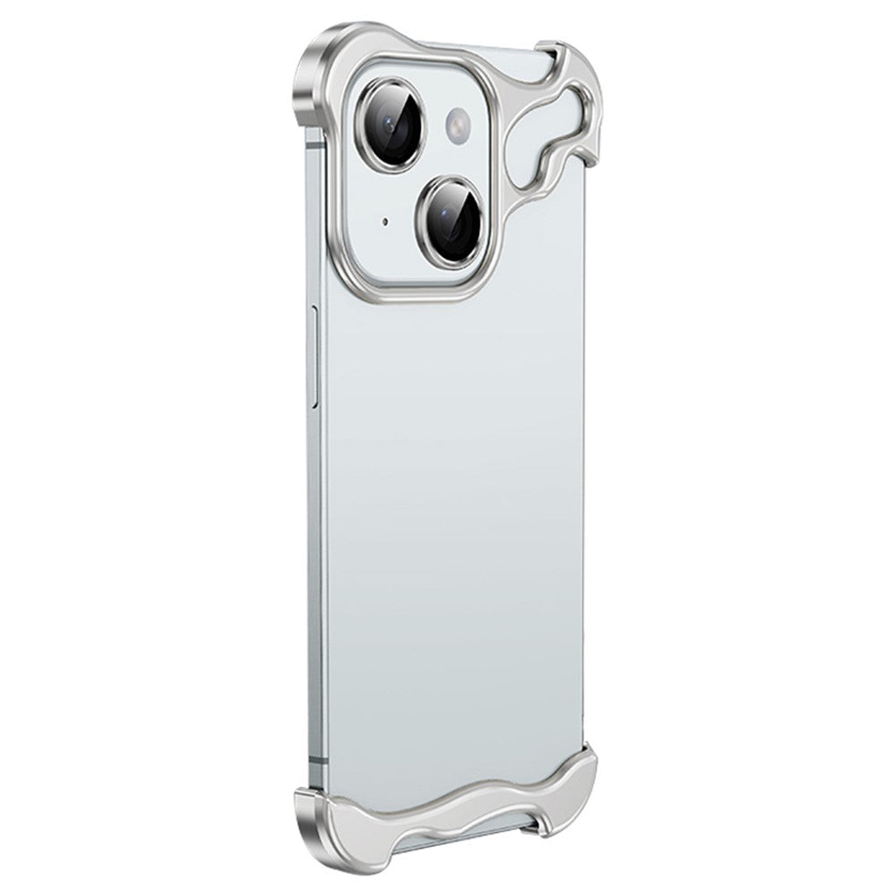 For iPhone 15 Corner Edge Pad Lens Protector Backless Frameless Bumper Case