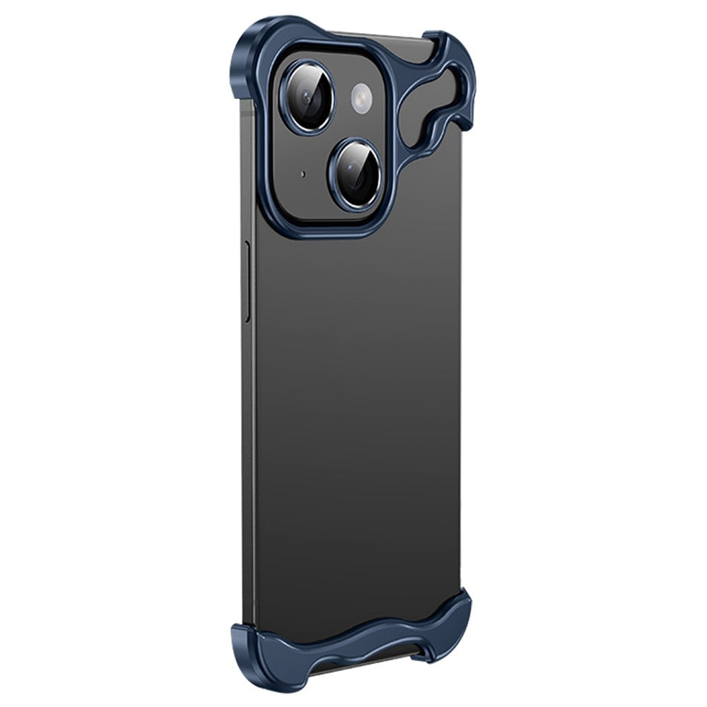 For iPhone 15 Corner Edge Pad Lens Protector Backless Frameless Bumper Case