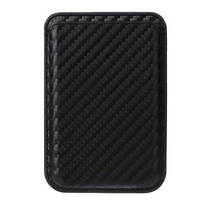 For iPhone 15 Pro Case with Magnetic Detachable Card Holder Carbon Fiber Texture Phone Cover