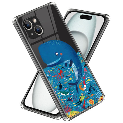 For iPhone 15 Plus TPU Case Pattern Printing Anti-scratch Phone Cover