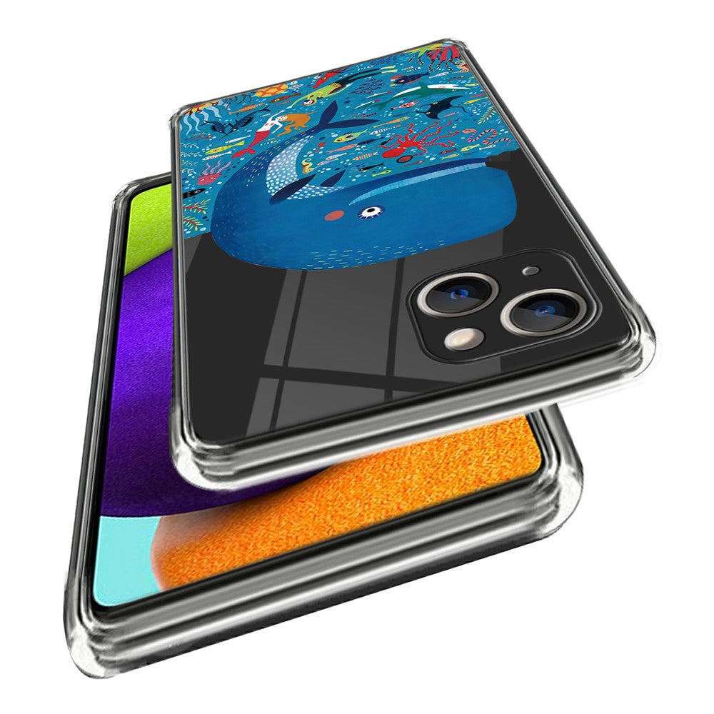 For iPhone 15 Plus TPU Case Pattern Printing Anti-scratch Phone Cover