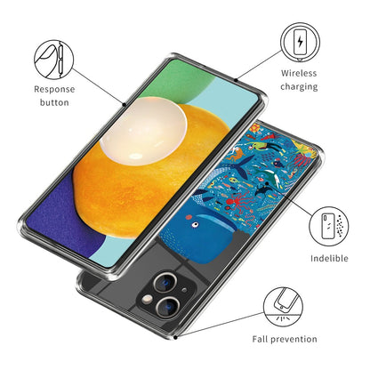 For iPhone 15 Plus TPU Case Pattern Printing Anti-scratch Phone Cover