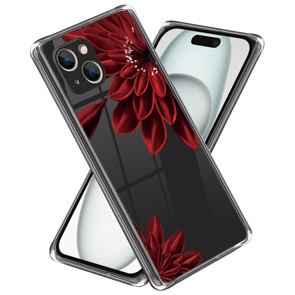 For iPhone 15 Plus TPU Case Pattern Printing Anti-scratch Phone Cover