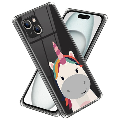 For iPhone 15 Plus TPU Case Pattern Printing Anti-scratch Phone Cover