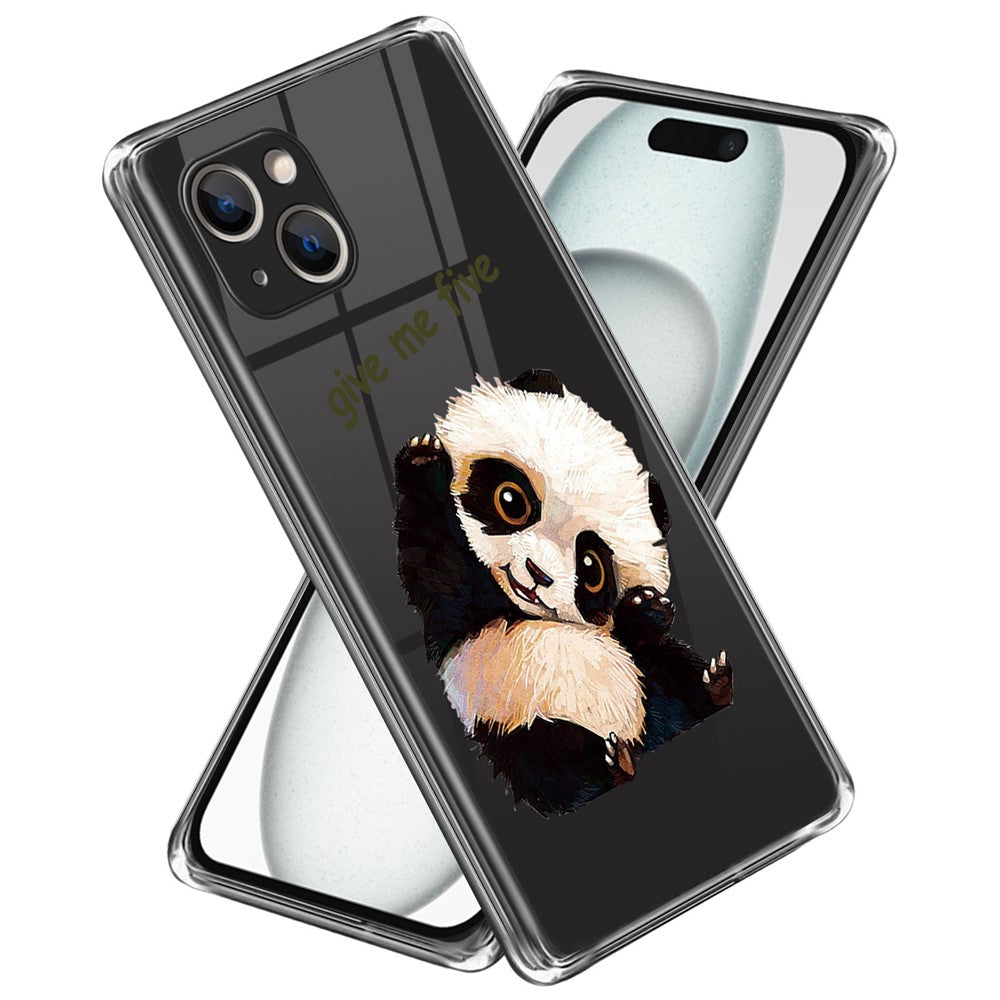 For iPhone 15 Plus TPU Case Pattern Printing Anti-scratch Phone Cover