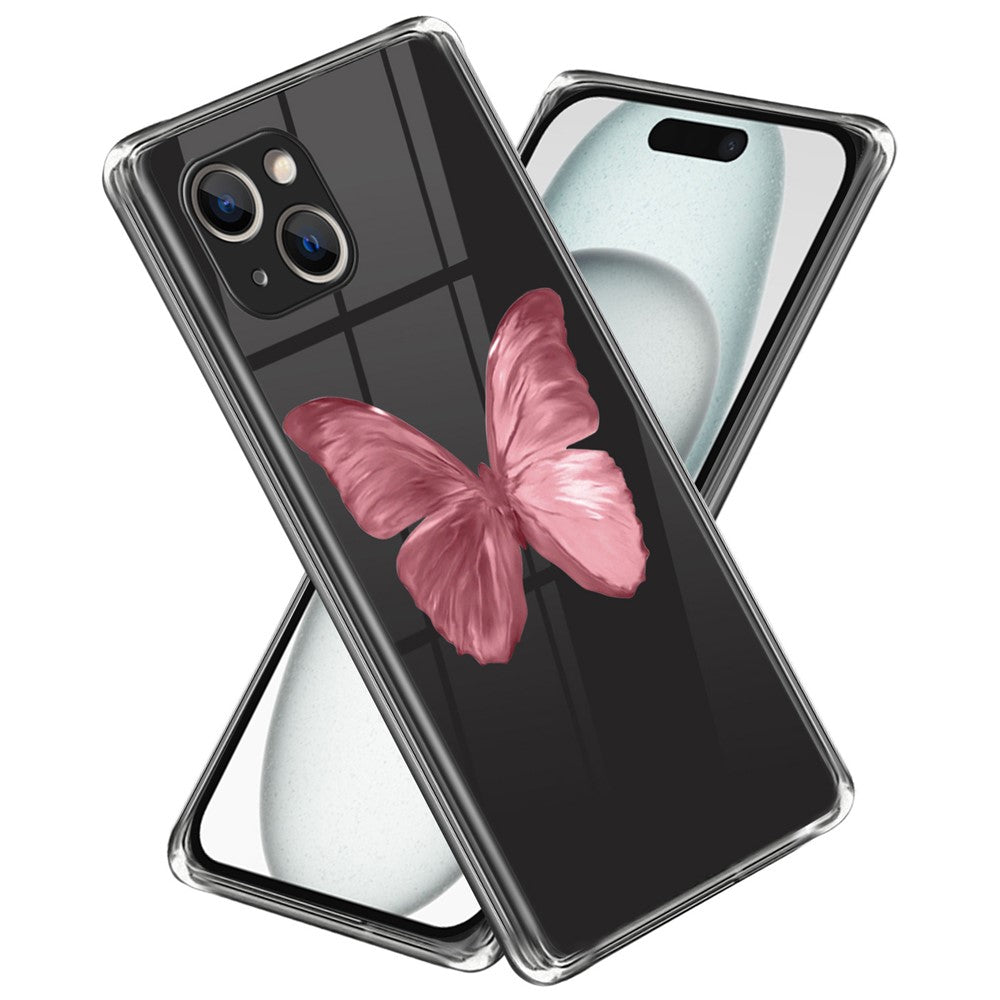 For iPhone 15 Plus TPU Case Pattern Printing Anti-scratch Phone Cover