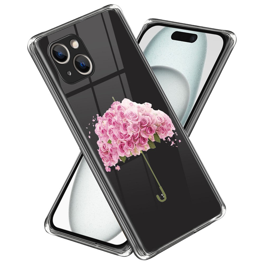 For iPhone 15 Plus TPU Case Pattern Printing Anti-scratch Phone Cover