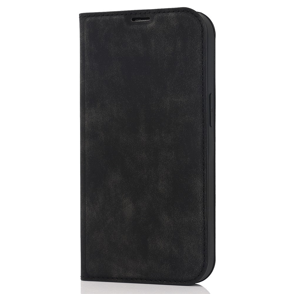 For iPhone 15 Pro Magnetic Case PU Leather Card Holder Cover with RFID Blocking