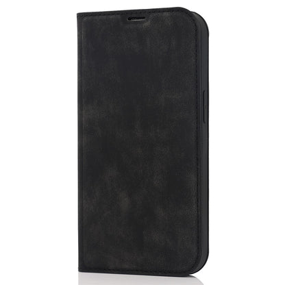 For iPhone 15 Pro Magnetic Case PU Leather Card Holder Cover with RFID Blocking