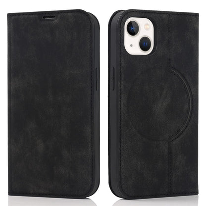 For iPhone 15 Case Leather Card Holder Phone Guard Cover Compatible with MagSafe
