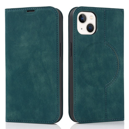 For iPhone 15 Case Leather Card Holder Phone Guard Cover Compatible with MagSafe