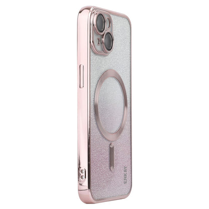 ENAKY HAT PRINCE For iPhone 14 Plus Magnetic TPU Case Electroplating Glitter Phone Cover