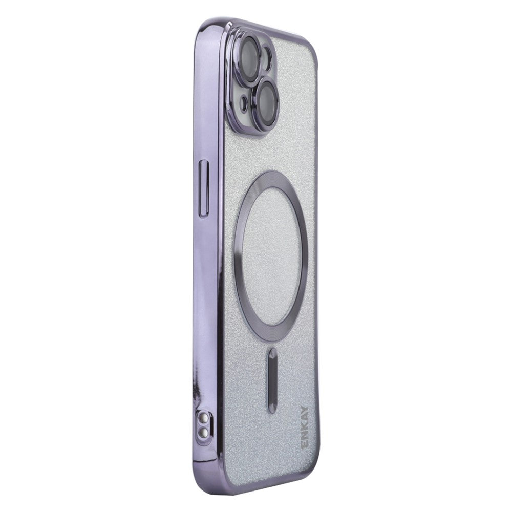 ENAKY HAT PRINCE For iPhone 14 Plus Magnetic TPU Case Electroplating Glitter Phone Cover