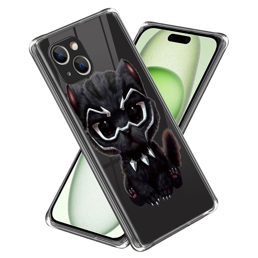 For iPhone 15 Plus Case Soft TPU Pattern Printing Smart Phone Cover