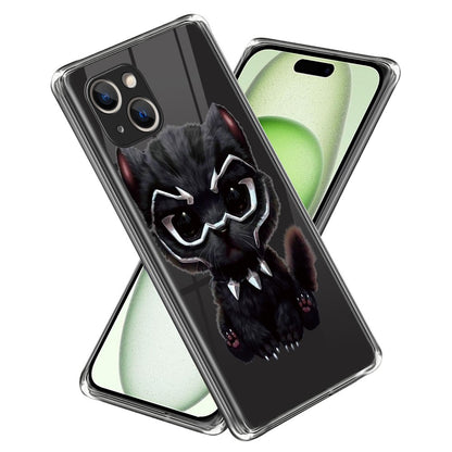 For iPhone 15 Plus Case Soft TPU Pattern Printing Smart Phone Cover