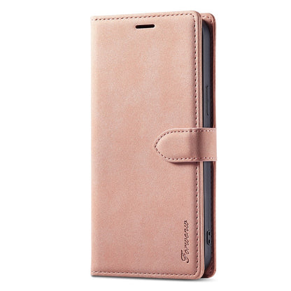 FORWENW F1 Series For iPhone 15 Pro Case PU Leather Magnetic Clasp Full Protection Phone Wallet Cover