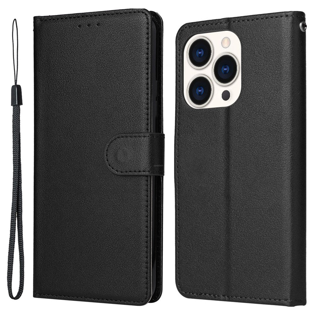 For iPhone 15 Pro Cases PU Leather Phone Cover Cell Phone Case Wallet with Stand Function