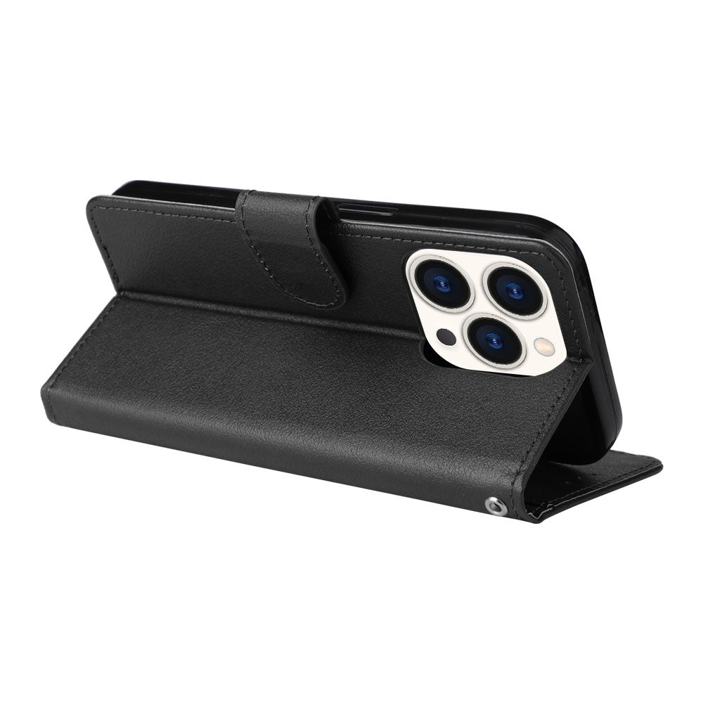 For iPhone 15 Pro Cases PU Leather Phone Cover Cell Phone Case Wallet with Stand Function