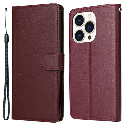 For iPhone 15 Pro Cases PU Leather Phone Cover Cell Phone Case Wallet with Stand Function
