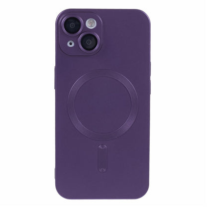 For iPhone 14 Plus TPU Case Compatible with MagSafe Rubberized Anti-Drop Phone Cover with Lens Film
