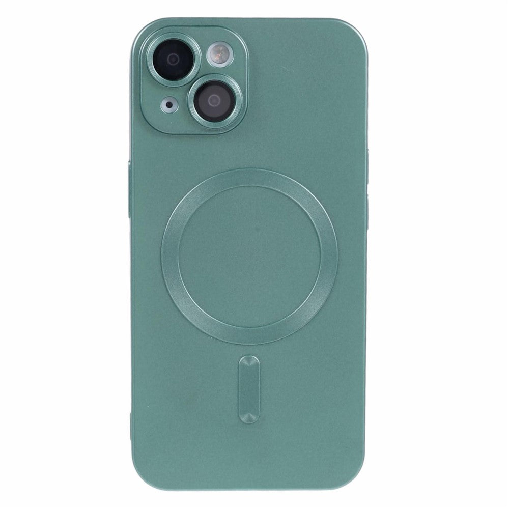For iPhone 14 Plus TPU Case Compatible with MagSafe Rubberized Anti-Drop Phone Cover with Lens Film