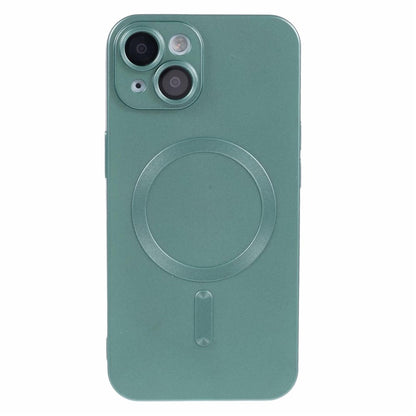 For iPhone 14 Plus TPU Case Compatible with MagSafe Rubberized Anti-Drop Phone Cover with Lens Film