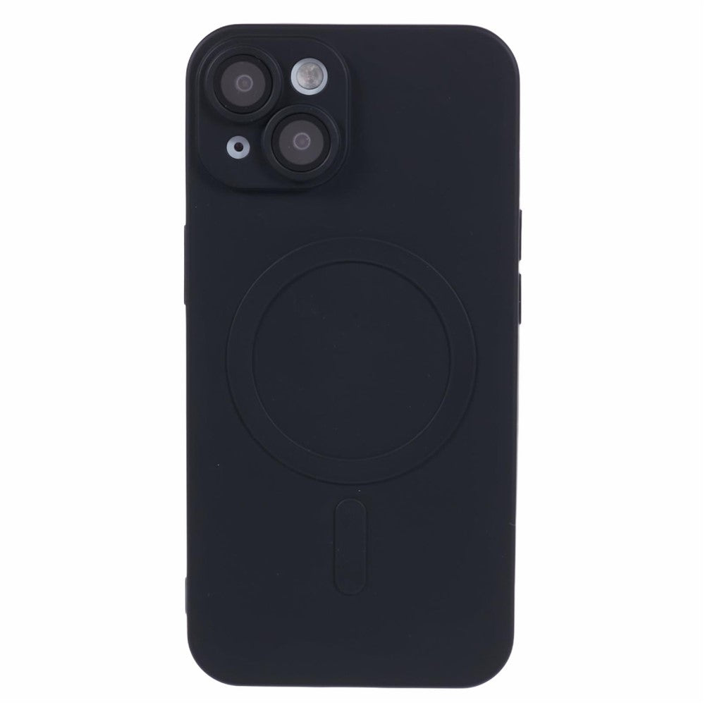 For iPhone 14 Plus TPU Case Compatible with MagSafe Rubberized Anti-Drop Phone Cover with Lens Film