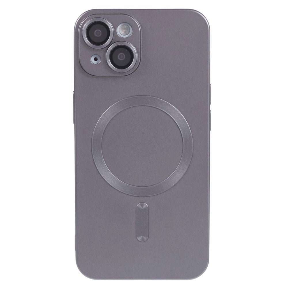 For iPhone 14 Plus TPU Case Compatible with MagSafe Rubberized Anti-Drop Phone Cover with Lens Film