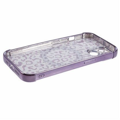 HRF Series for iPhone 14 TPU Case Leopard Electroplating Cover Compatible with MagSafe