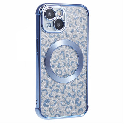 HRF Series for iPhone 14 TPU Case Leopard Electroplating Cover Compatible with MagSafe