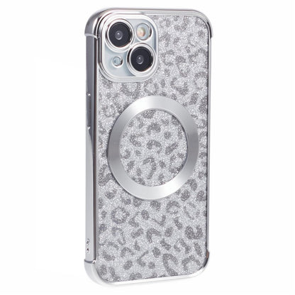 HRF Series for iPhone 14 TPU Case Leopard Electroplating Cover Compatible with MagSafe