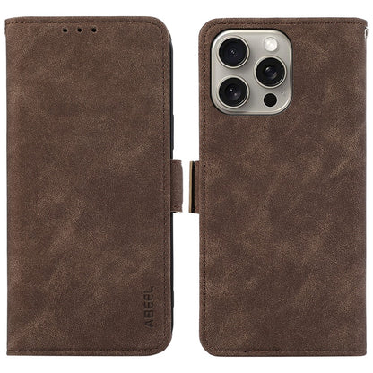 ABEEL For iPhone 15 Pro Case RFID Blocking Card Holder Bump Proof Phone Cover
