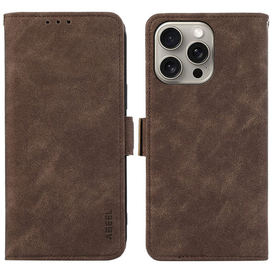 ABEEL For iPhone 15 Pro Case RFID Blocking Card Holder Bump Proof Phone Cover