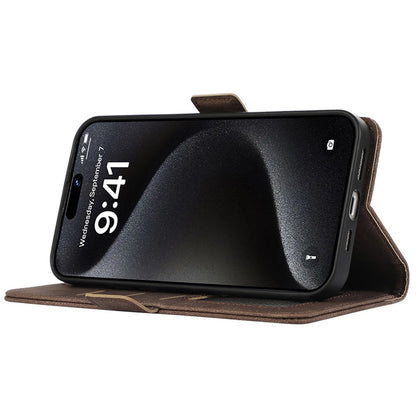 ABEEL For iPhone 15 Pro Case RFID Blocking Card Holder Bump Proof Phone Cover