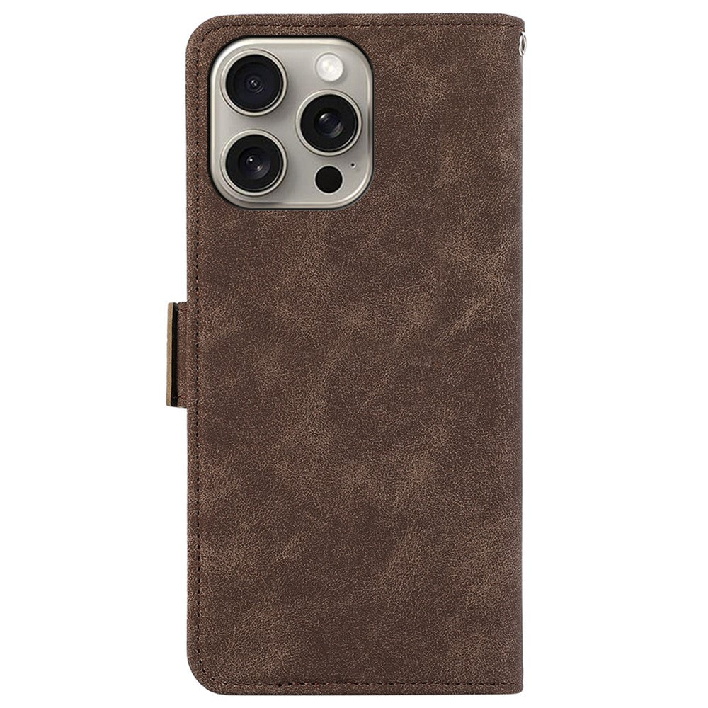 ABEEL For iPhone 15 Pro Case RFID Blocking Card Holder Bump Proof Phone Cover
