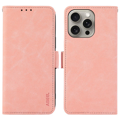 ABEEL For iPhone 15 Pro Case RFID Blocking Card Holder Bump Proof Phone Cover
