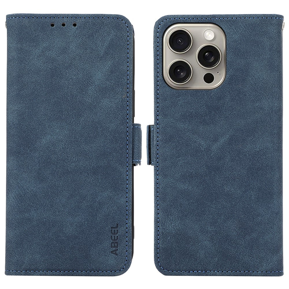 ABEEL For iPhone 15 Pro Case RFID Blocking Card Holder Bump Proof Phone Cover