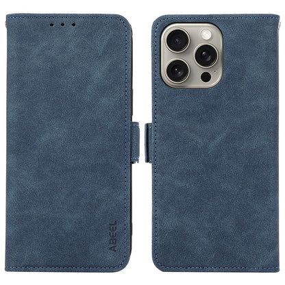 ABEEL For iPhone 15 Pro Case RFID Blocking Card Holder Bump Proof Phone Cover