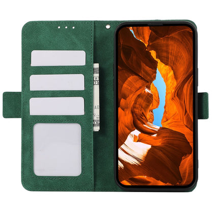 ABEEL For iPhone 15 Plus Leather Case Side Magnetic Clasp RFID Blocking Wallet Phone Cover