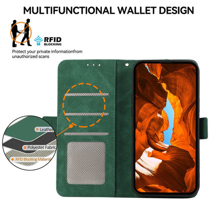 ABEEL For iPhone 15 Plus Leather Case Side Magnetic Clasp RFID Blocking Wallet Phone Cover