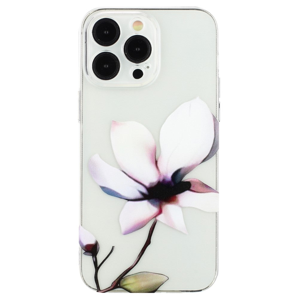 For iPhone 15 Pro Cover Soft TPU Pattern Printing Lightweight Phone Case