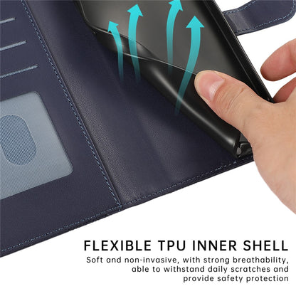 R20 for iPhone 14 Plus Wallet Case PU Leather Splicing Rhombus Cell Phone Cover