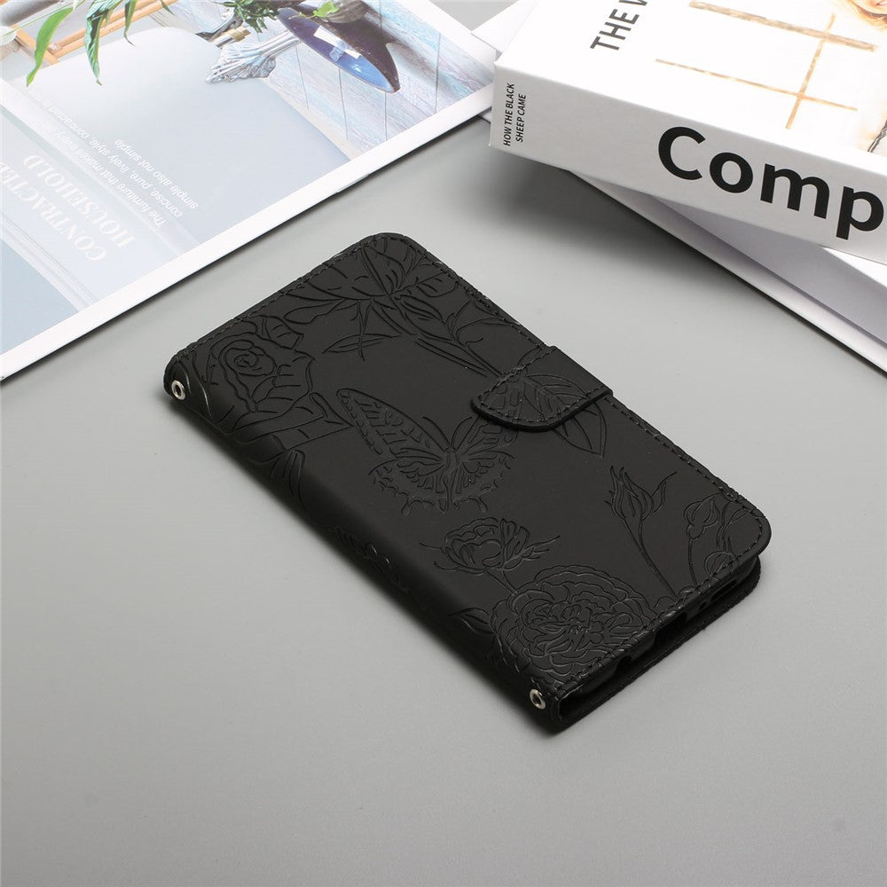 HT03 For iPhone 17e / 16e Leather Case Imprinted Phone Cover with Strap