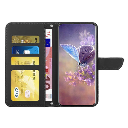 HT03 For iPhone 17e / 16e Leather Case Imprinted Phone Cover with Strap