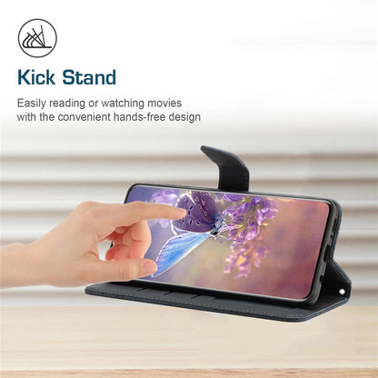 HT03 For iPhone 17e / 16e Leather Case Imprinted Phone Cover with Strap